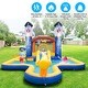 preview thumbnail 5 of 8, Gymax Inflatable Water Slide Park Bounce House Splash Pool Water
