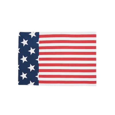 Stars and Stripes Patriotic Cotton July Fourth Woven Placemat Set of 6 - Set of 6