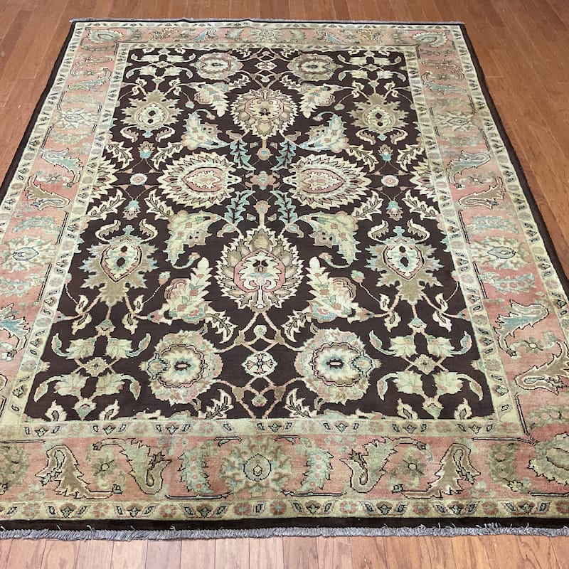 HERAT ORIENTAL Handmade Oushak Wool Rug - 6'3" x 8'6"