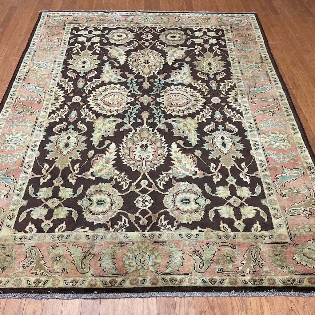 HERAT ORIENTAL Handmade Oushak Wool Rug - 6'3" x 8'6"