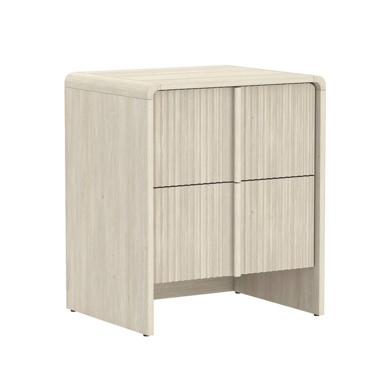 Novara 22 In 2 Drawer Bedroom Nightstand