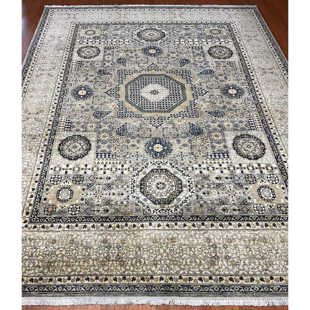 HERAT ORIENTAL Handmade Afghan Mamluk Wool Rug - 9' x 12'2"