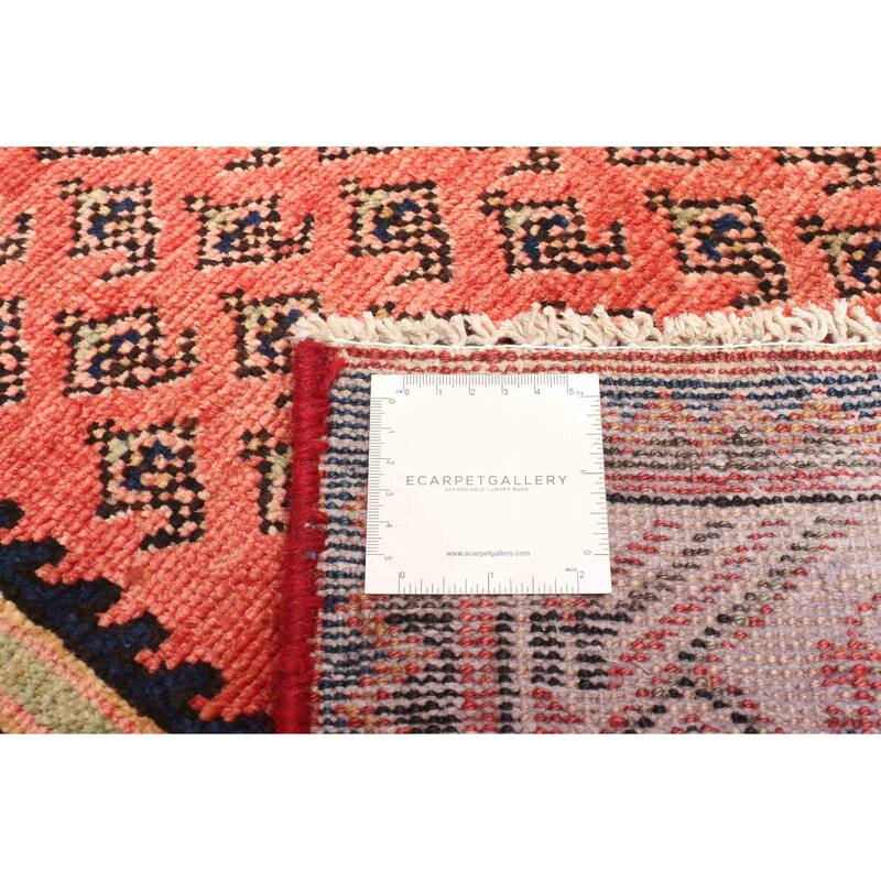 ECARPETGALLERY Hand-knotted Andelz Red Wool Rug - 4'3 x 6'11