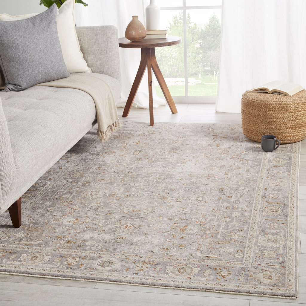 Mireya Oriental Gray/ Cream Area Rug