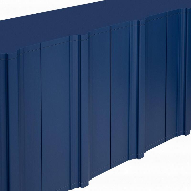 59.7" Modern 4-Door Sideboard with Luxurious Pine Veneer Finish