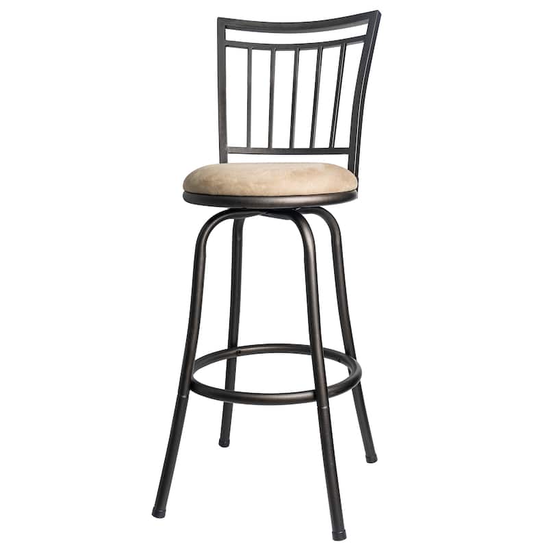 Azalea Park Metal Swivel Adjustable Height Barstool - 16.14 W x 18.5 D x 37.91-42.91 H"