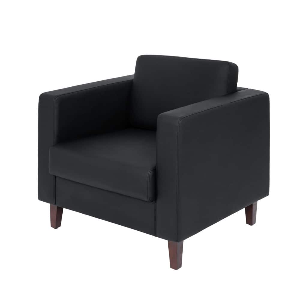 Commercial Lobby Chair with Outlets/USB/USB-C Charging Ports - 33"W x 31.25"D x 32.5"H