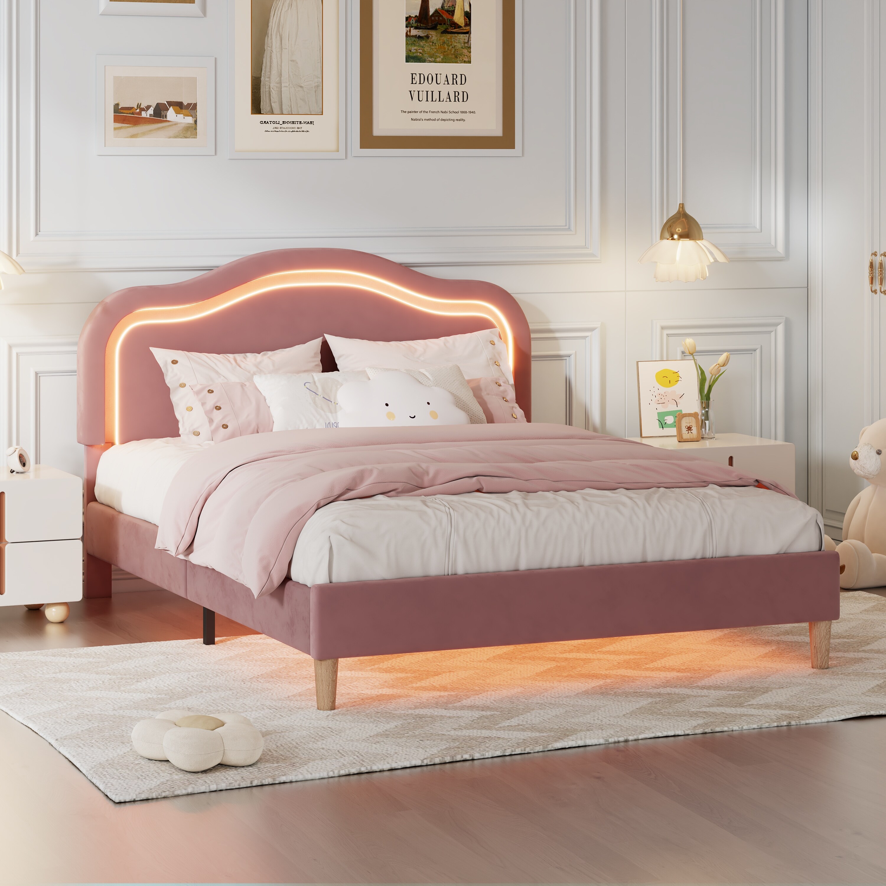 Pink twin size bed 2025