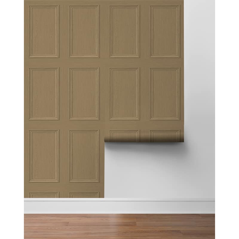 Stacy Garcia Home Faux Wood Panel Peel and Stick Wallpaper
