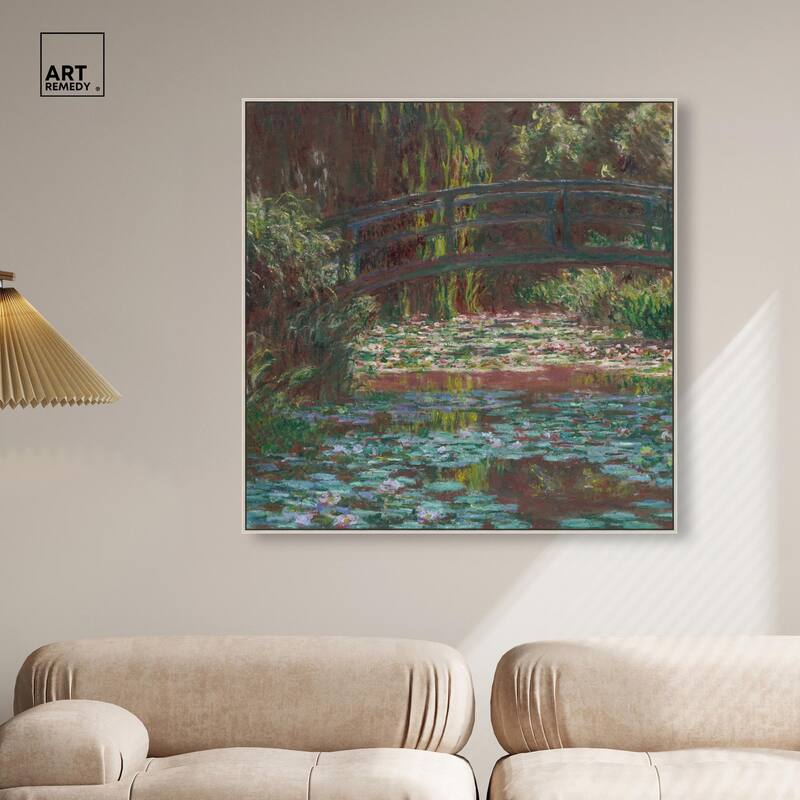 Water Lily Pond Canvas by Art Remedy