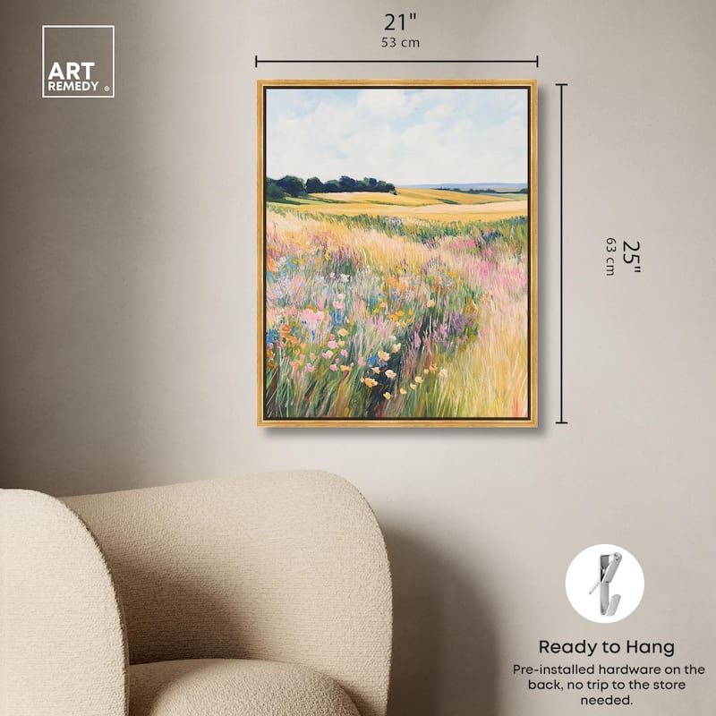 Open Field II Canvas by Art Remedy