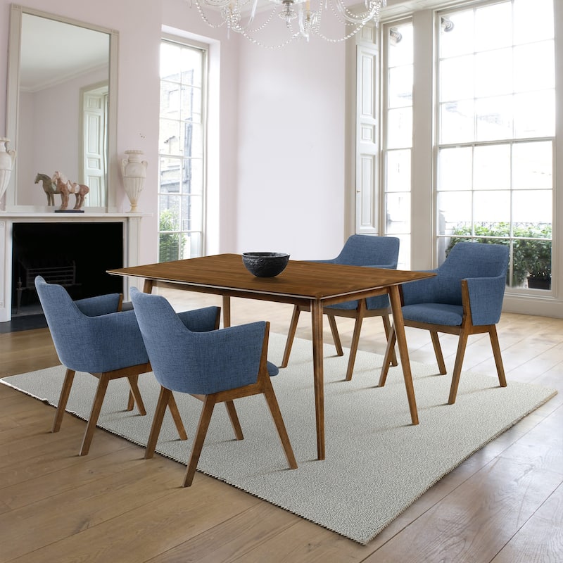 Westmont and Renzo Grey and Black 5 Piece Dining Set