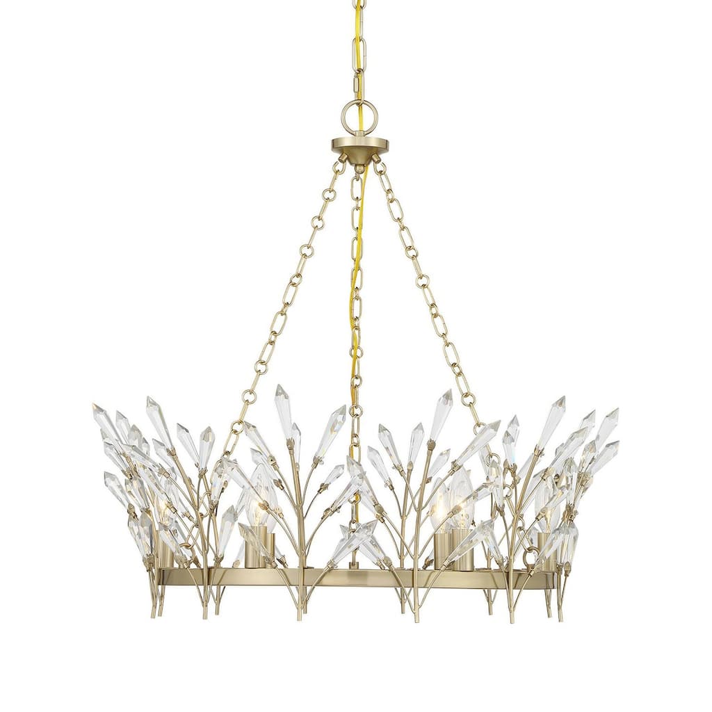 Savoy House 1-4073-6 Orianna 6 Light 26" Wide Crystal Ring Chandelier