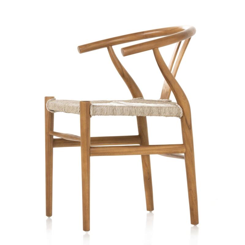 Haddock Dining Chair-Natural Teak - 21.5W x 22.5D x 31.5H
