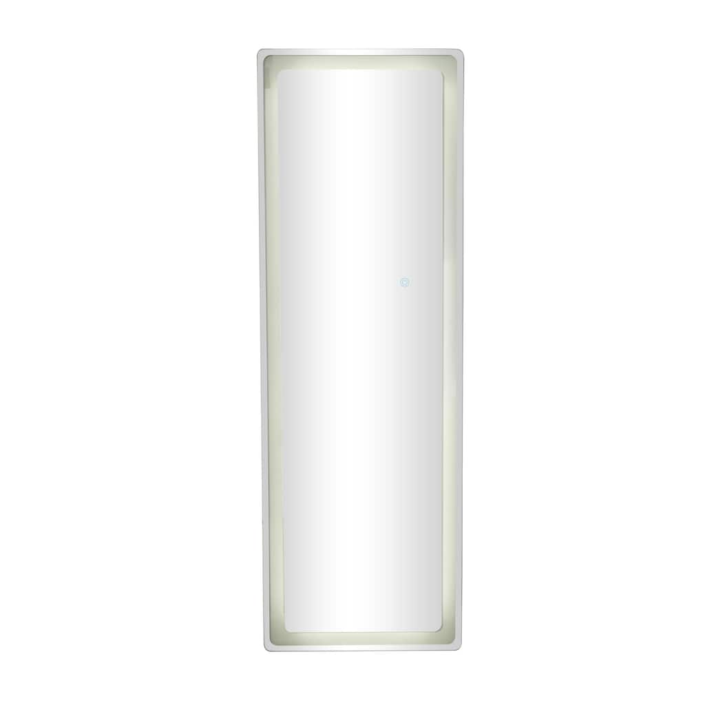 Glass Anti Fog Mirror with LED Light - Silver - Roche River Decor