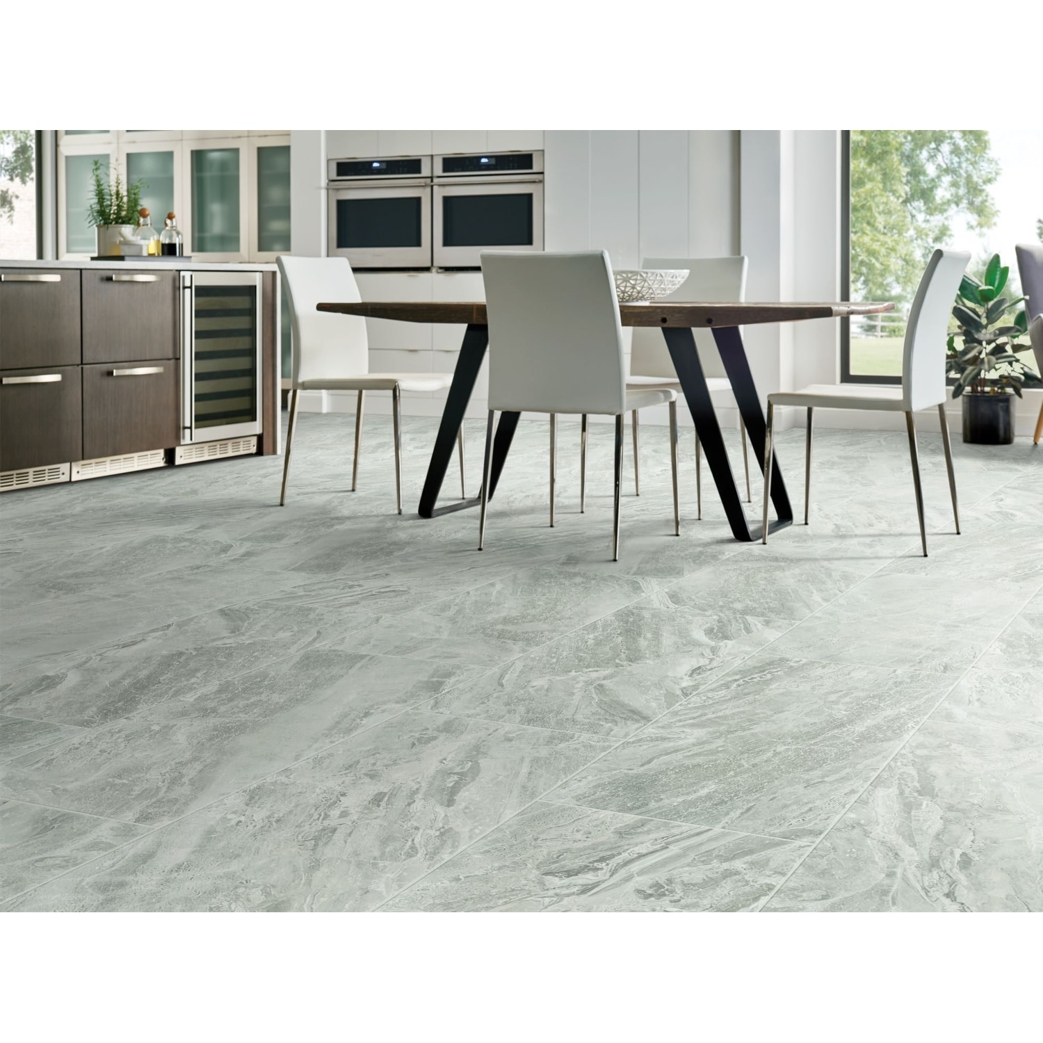 Shaw Casino - 12" x 24" Rectangle Floor Tile - Matte Marble Visual -