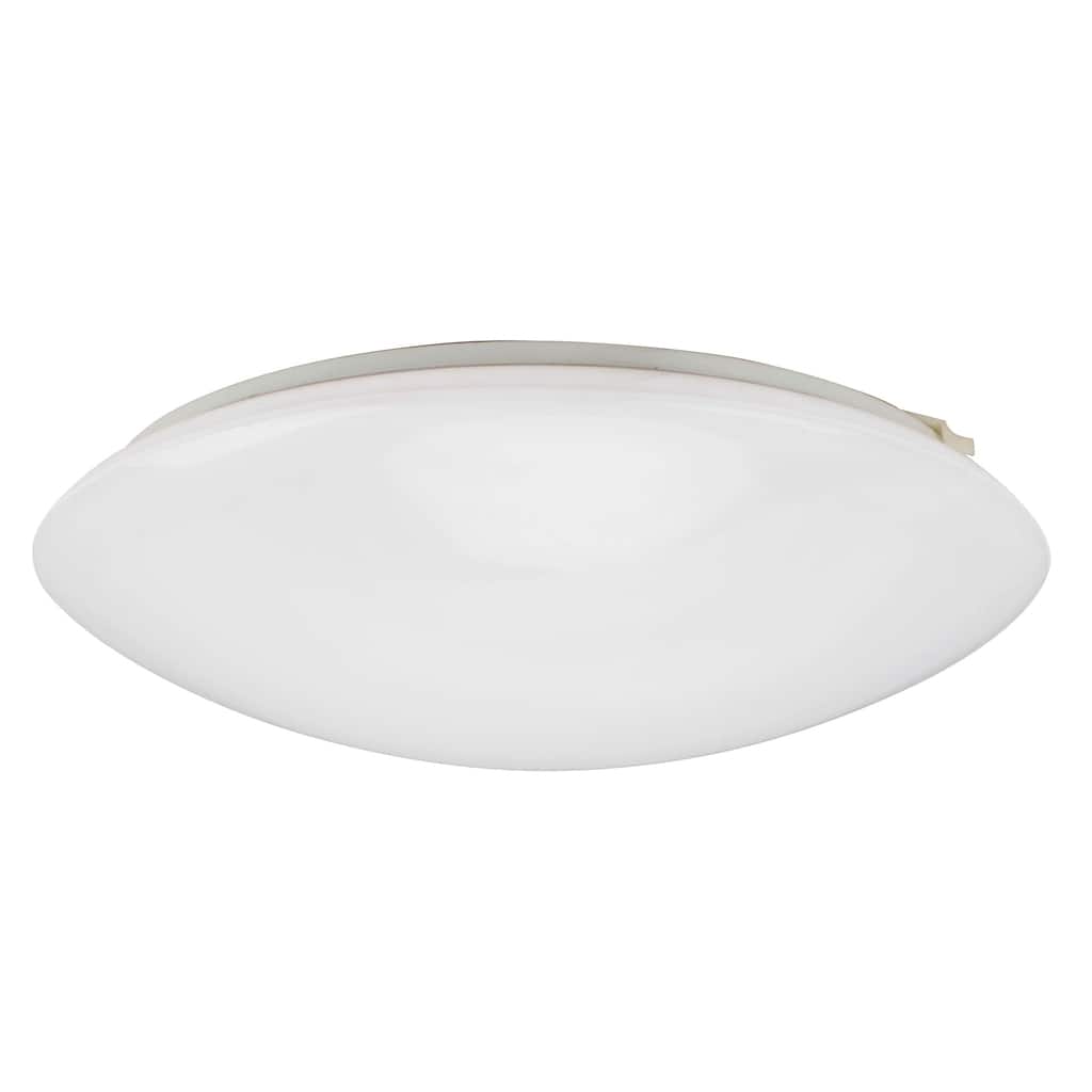 1-Light LED Flush Mount Ceiling light in Brushed Nickel