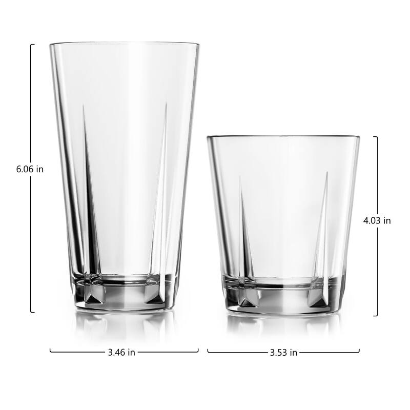 Libbey Monterrey 8-Piece Tumbler and Rocks Glass Set - Set of 8