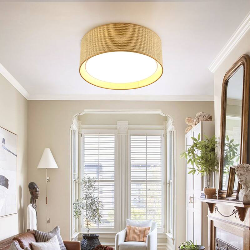 WINGBO 16 inch 3-Light and 20 inch 5-Light Flush Mount Light