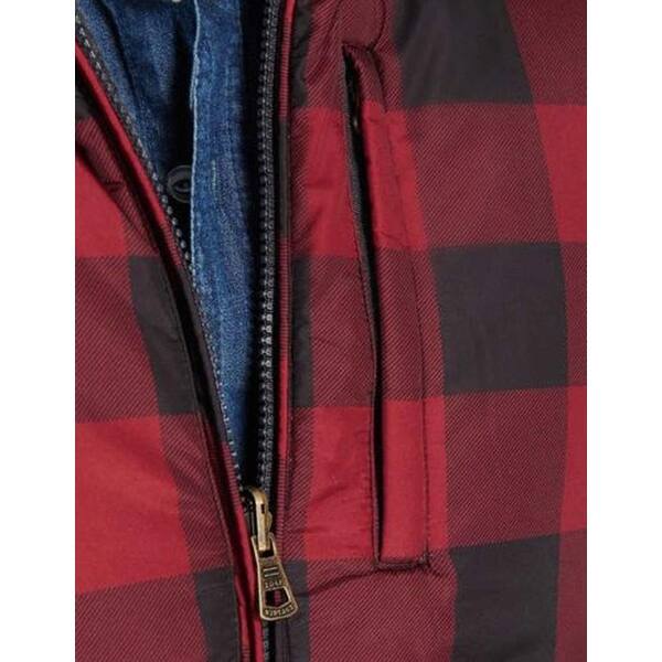 Shop Weatherproof Vintage Men S Reversible Vest Red Plaid