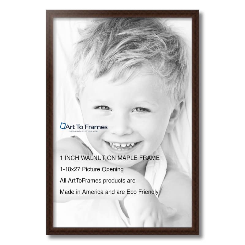 ArtToFrames Classic Waves 18x27 Inch Picture Frame, 1.00 Inch Wood Poster Frame Available in Multiple Colors (60823-18x27)