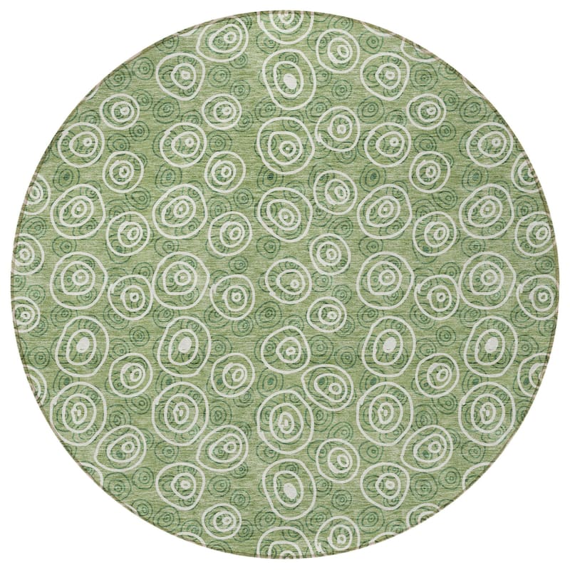 HomeRoots Geometric Transitional Rectangle Outdoor Rug