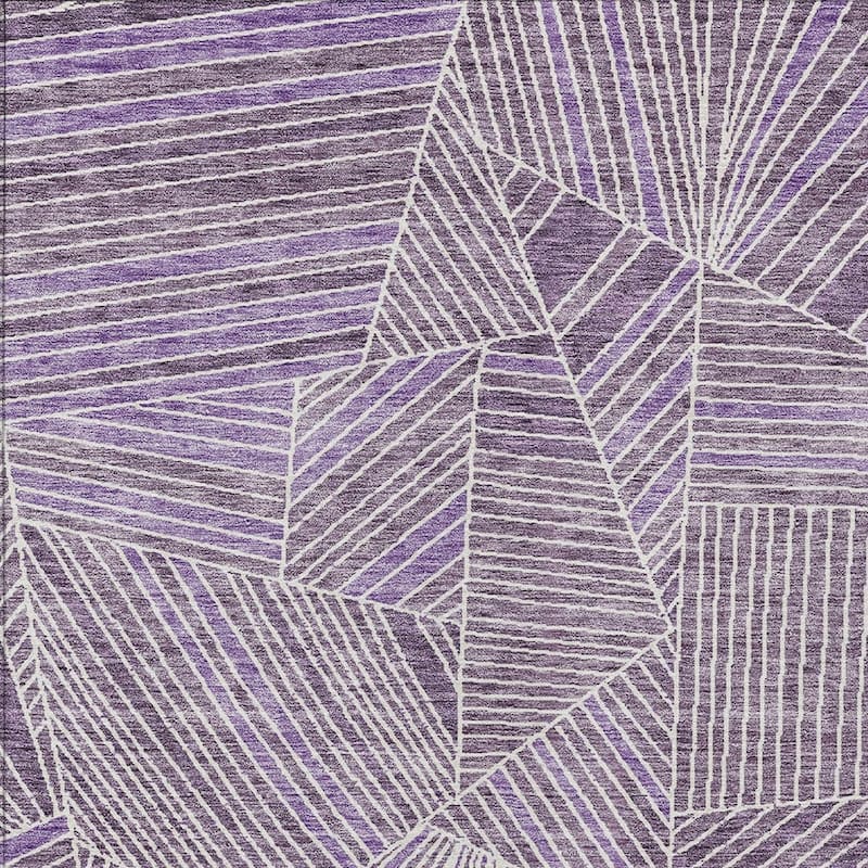 HomeRoots Geometric Transitional Rectangle Outdoor Rug