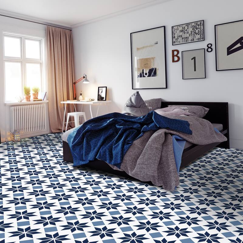 Retro Self Adhesive Vinyl Floor Tile - Starlight - 20 Tiles/20 sq. ft.