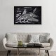 preview thumbnail 4 of 13, iCanvas "Lockheed Navy A-117" by Joseph Fernando Framed