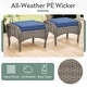 preview thumbnail 34 of 34, Outdoor Patio Ottoman with Seat Cushion