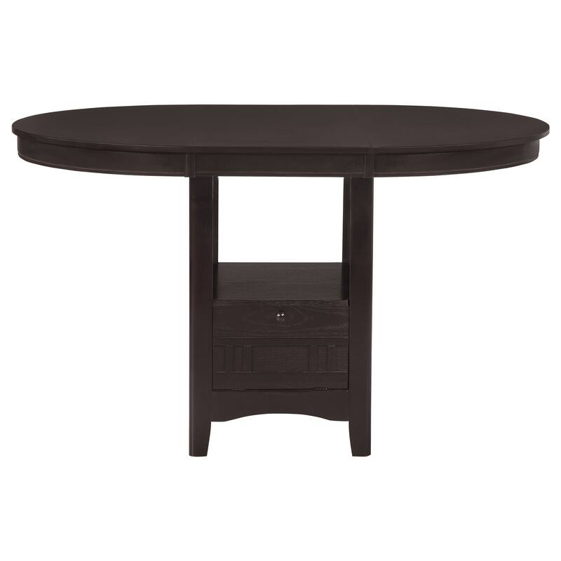 Coaster Furniture Lavon Oval Counter Height Table Brown - 42.00'' - 60.00'' x 42.00'' x 36.25''