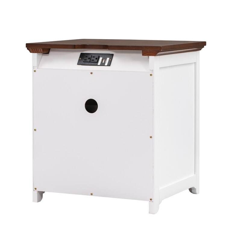 3-Pieces/1-Piece Bedroom Sets Full/Queen Size Platform Bed with Nightstand(USB Charging Ports) and 6-Drawer Storage Chest