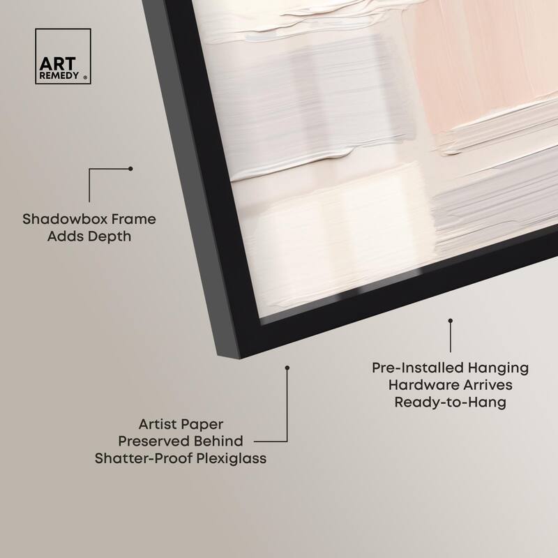 Roseate Cream Tones III Shadowbox by Art Remedy