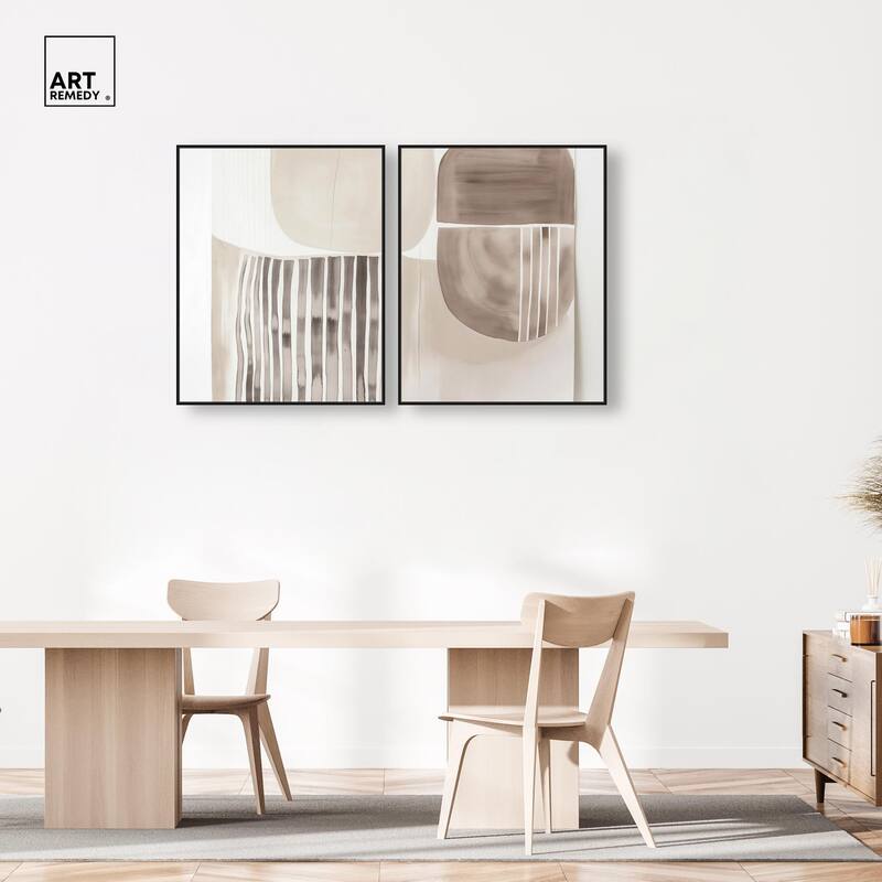 Elements of Quiet Canvas Set of 2 by Art Remedy