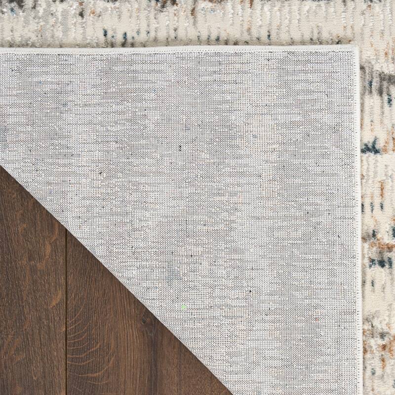 Calvin Klein CK073 Compass Indoor only Ivory Abstract Area Rug