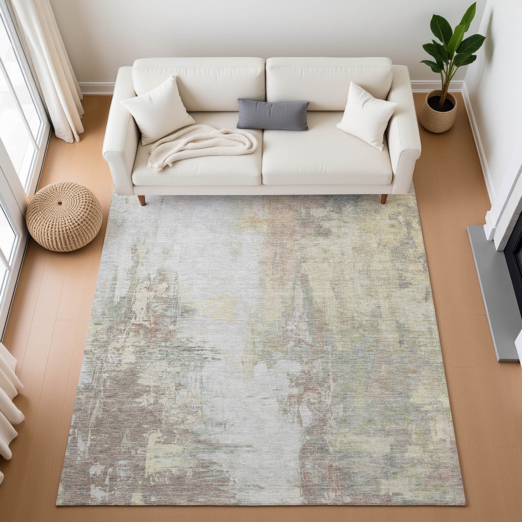 Premium Washable Super Soft Abstract Brushstroke Mayfield Rug