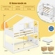 preview thumbnail 3 of 8, Costway Twin Over Twin Bunk Bed for Kids with Roof Lockable Window - See Details