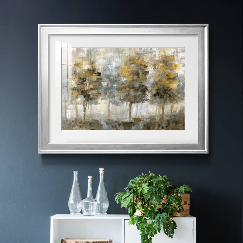 Linen Trees Premium Framed Print - Ready to Hang