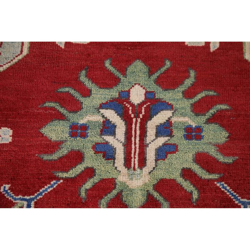 Traditional Red Kazak Area Rug Handmade Wool Carpet - 8'2" x 9'10"