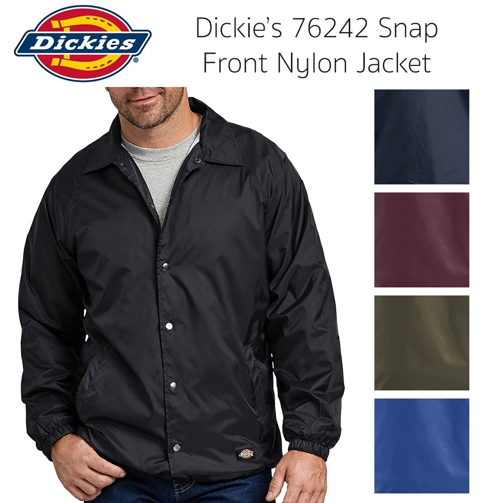 snap front nylon jacket