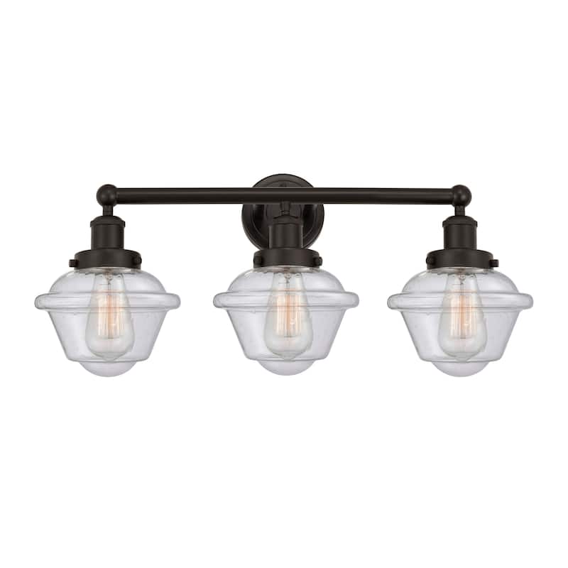 Innovations Lighting 616-3W-10-25 Oxford Vanity Oxford 3 Light 25" - Oil Rubbed Bronze / Seedy
