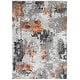 preview thumbnail 30 of 45, SAFAVIEH Craft Ermina Modern Abstract Rug 2'3" x 4' - Grey/Orange - Rectangle