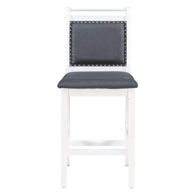 Compact 3-Piece Counter-Height Set – Drop-Leaf Wood Table & 2 Padded Dining Chairs for Small Spaces‌