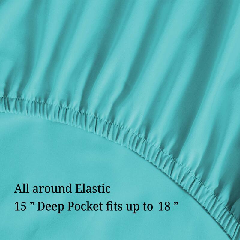 Superior Wrinkle Resistant Embroidered Microfiber Bed Sheet Set