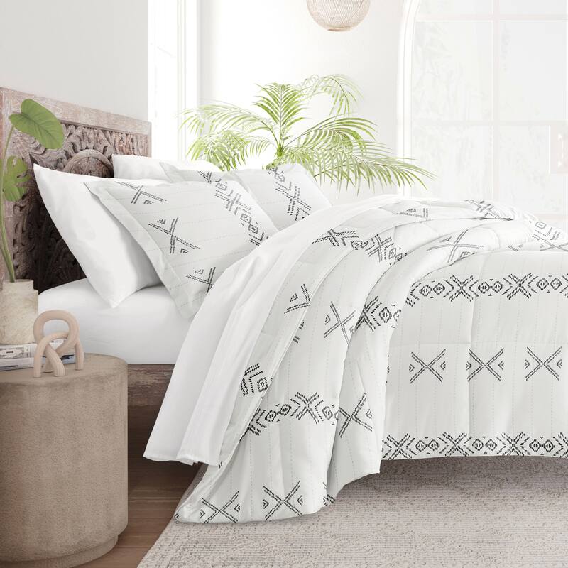 Becky Cameron Premium Urban Stitch Patterned Comforter Set