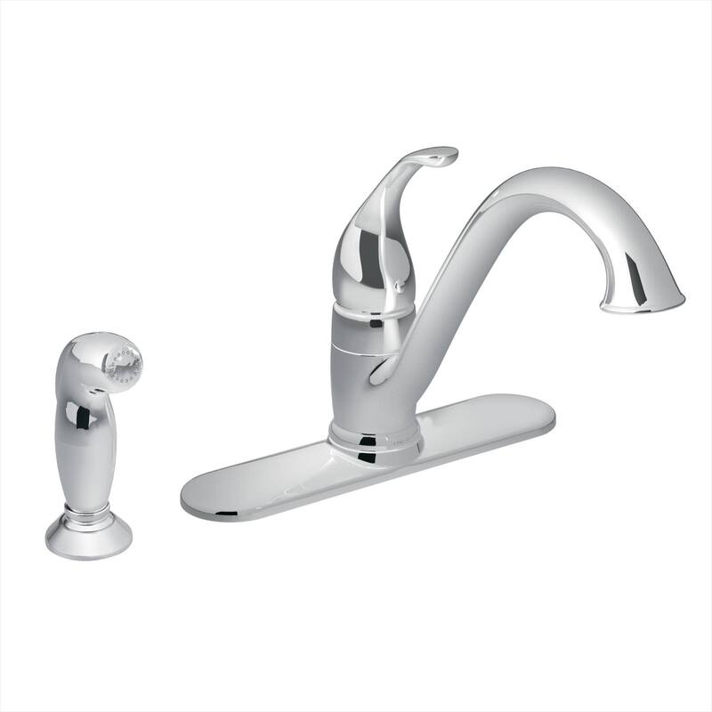 Moen Camerist Low-Arc Kitchen Faucet with Sidespray - Chrome