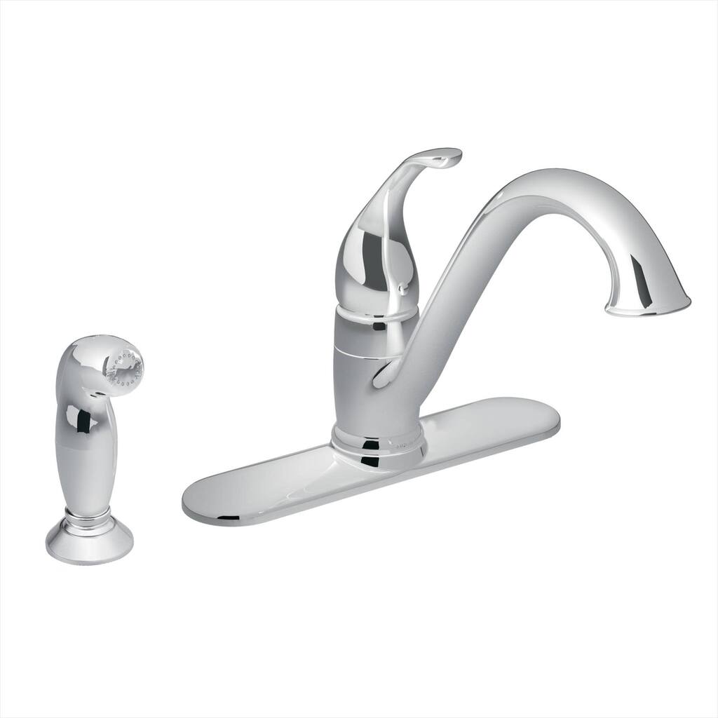 Moen Camerist Low-Arc Kitchen Faucet with Sidespray
