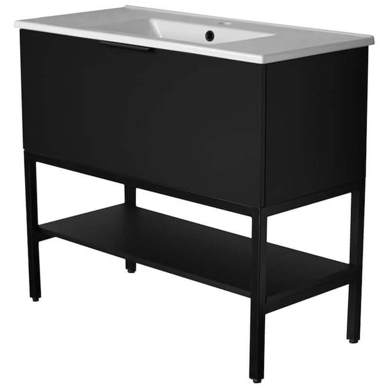 Nameeks Bodrum-3918 Bodrum 40" Free Standing Single Basin Vanity Set
