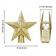preview thumbnail 8 of 16, Yescom Christmas Tree Topper Star, 3D Snowflake Rotating Projector, LED Lights, Golden Star Xmas Décor - One-size