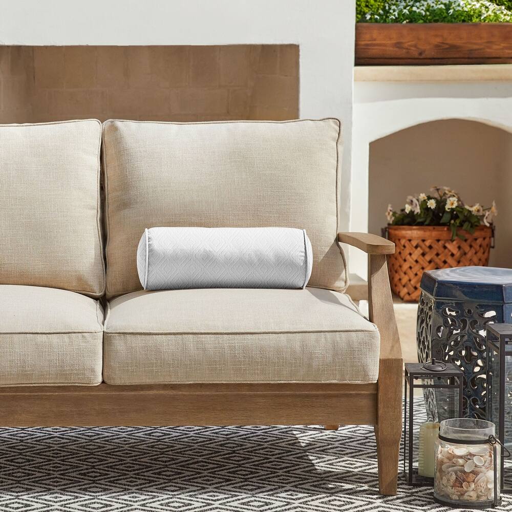 Sorra Home Sunbrella Outdoor Corded Bolster Pillow Single